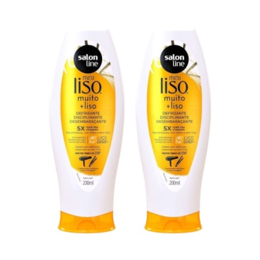 Kit Defrizante Protetor Térmico Meu Liso Muito Liso Salon Line 200ml (2 Unidades)