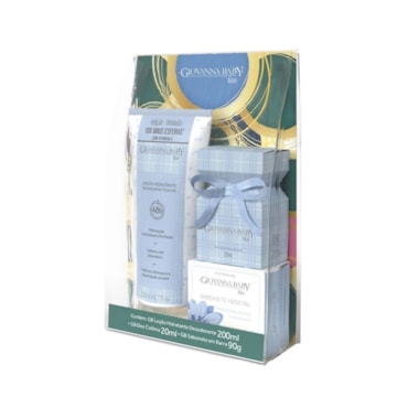 Kit Deo Colônia 20ml + Sabonete Vegetal 90 gr + Loção Hidratante 200ml Giovanna Baby Blue