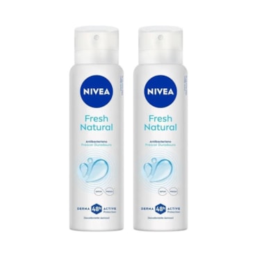 Kit Desodorante Aerossol Nivea Fresh Natural 150ml