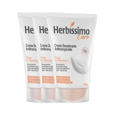 Kit Desodorante Creme Herbíssimo