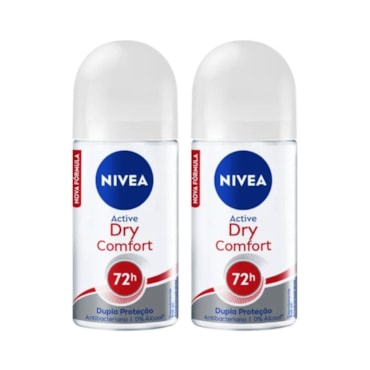 Kit Desodorante Roll On Nivea Dry Confort 50ml (2 Unidades)