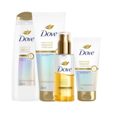 Kit Dove Bond Intense Repair Completo – 4 Produtos 350ml