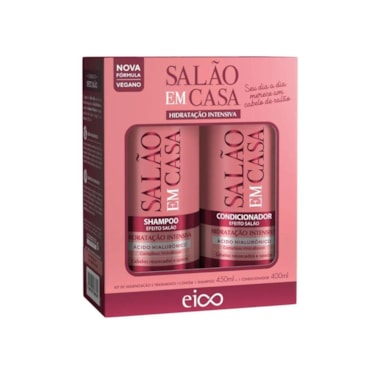 Kit Eico Salão em Casa Hidratação Intensiva Shampoo 450ml + Condicionador 400ml