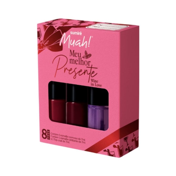 Kit Esmalte Muah! 3 Unidades