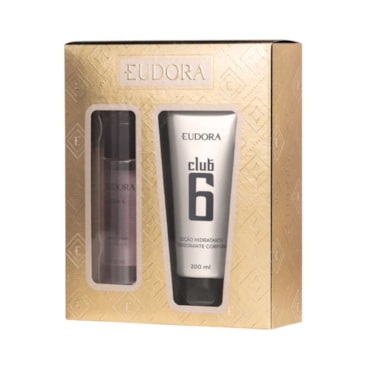 Kit Eudora Club 6 Body Spray 100ml + Loção Hidratante 200ml