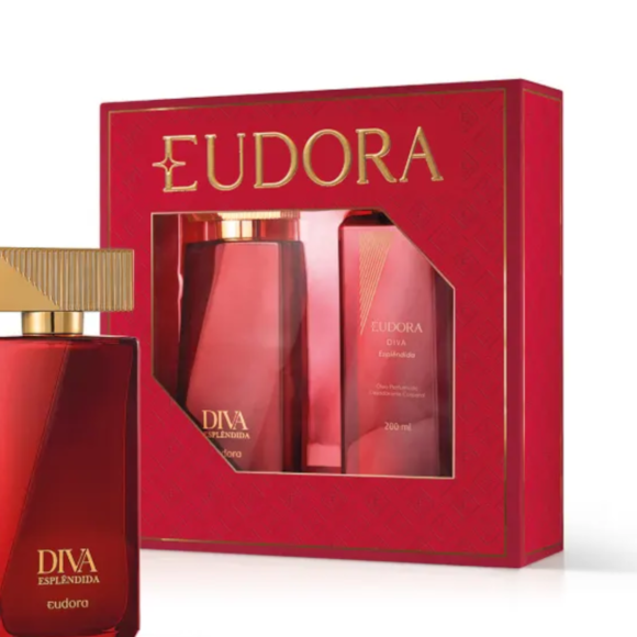Kit Eudora Diva Esplêndida: Deo Colônia 100ml + Óleo Corporal 200ml