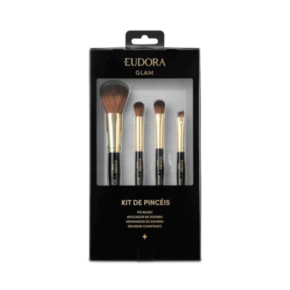 Kit Eudora Glam Pinceis Multifuncionais C/4un