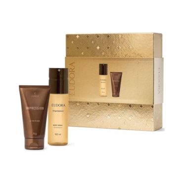Kit Eudora Impression Body Splash 100ml + Pós Barba 75g