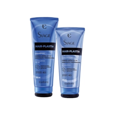 Kit Eudora Siàge Hair Plastia Shampoo 250ml + Condicionador 200ml