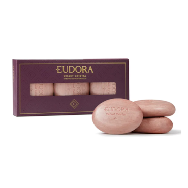 Kit Eudora Velvet Sabonete Cristal 3 Unidades de 85g