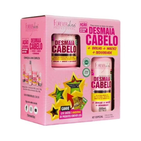 Kit Forever Liss Desmaia Cabelo