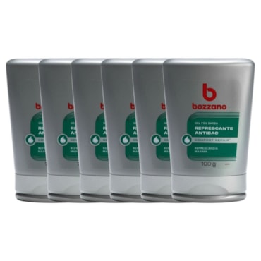 Kit Gel Pós Barba Bozzano Refrescante 6 Unidades