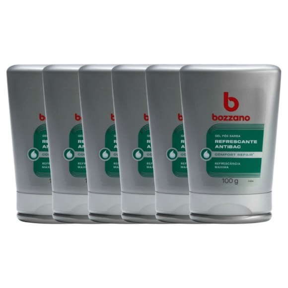 Kit Gel Pós Barba Bozzano Refrescante 6 Unidades