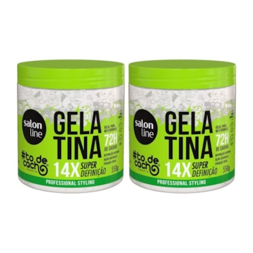Kit Gelatina Capilar Salon Line Todecacho Super Definição 550g (2 Unidades)