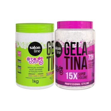  Kit Gelatina Em Dobro #Todecacho Volume E Definio