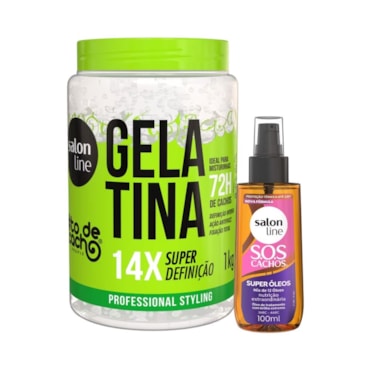 Kit Gelatina #Todecacho Super Definio + Leo Sos Cachos Super Leos