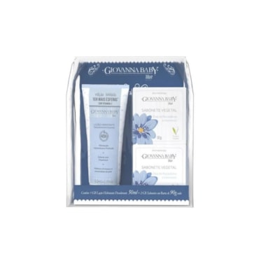Kit Giovanna Baby Vegetais Eterno Encanto Blue Loção Hidratante + Sabonete Vegetal
