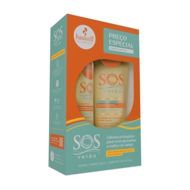Kit Haskell SOS Verão Shampoo 300ml Leave In 240g