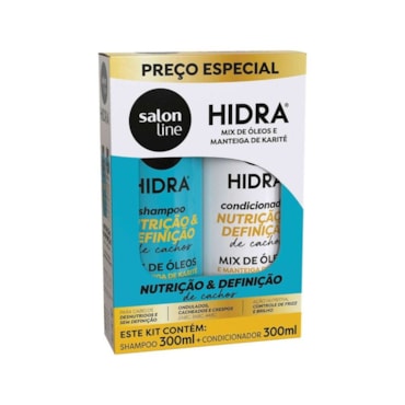 Kit Hidra Salon Line Nutrição E Definição (SH+CD) 300ml