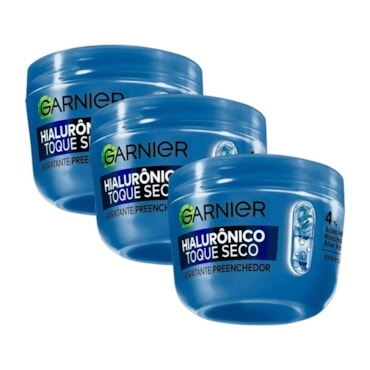 Kit Hidrat Garnier Hialurnico Toque Seco 85g 3 Unidades