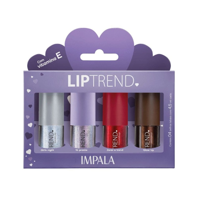 Kit Impala Coleção Pov LipTrend Marcella+Antonela+Maria Nicolly+Luara