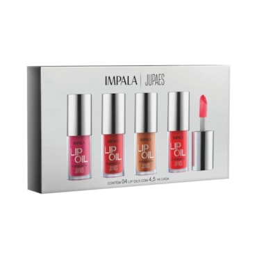 Kit Impala Ju Paes Virando O Jogo Lip Oil (4 Unidades)