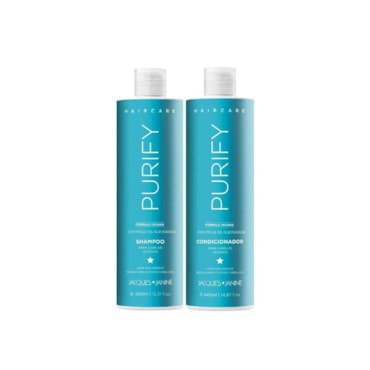 Kit Jacques Janine Shampoo 450ml Condicionador Haircare Purify 440ml