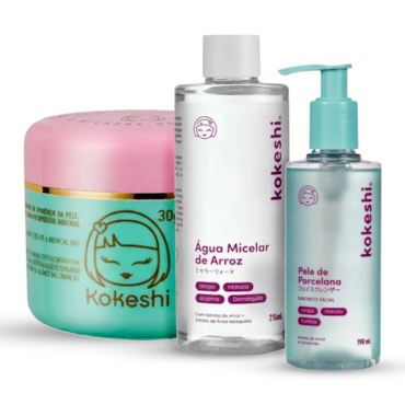 Kit Kokeshi Pele de Porcelana