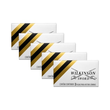 Kit Lâmina de Barbear Wilkinson Sword – 5 Unidades