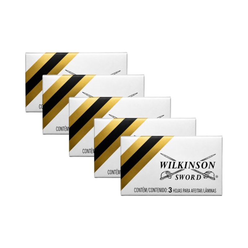 Kit Lâmina de Barbear Wilkinson Sword - 5 Unidades