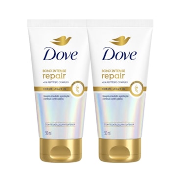 Kit Leave-In Dove Bond Intense Repair + Peptídeo 50ml – 2 Unidades