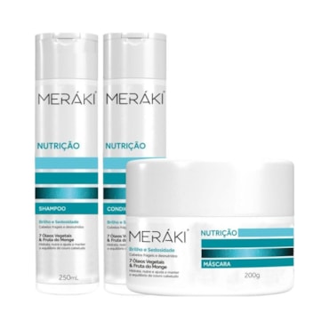 Kit Meráki Nutrição Shampoo + Condicionador + Máscara Capilar