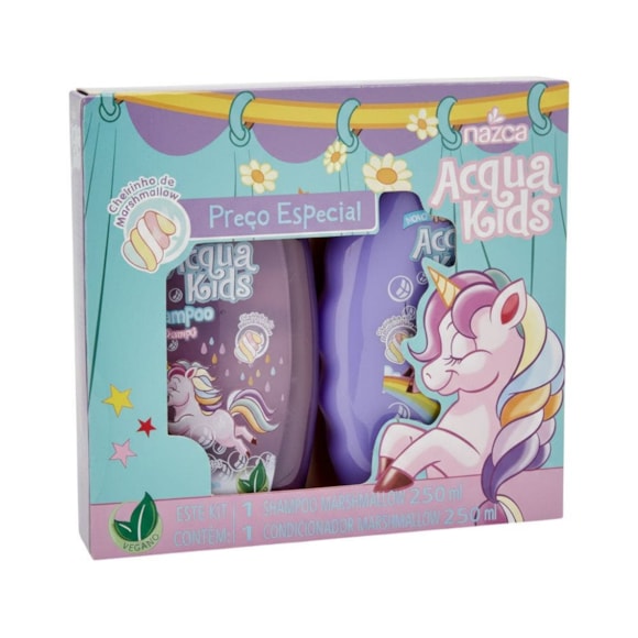 Kit Nazca Acqua Kids Infantil Marshmallow Shampoo + Condicionador