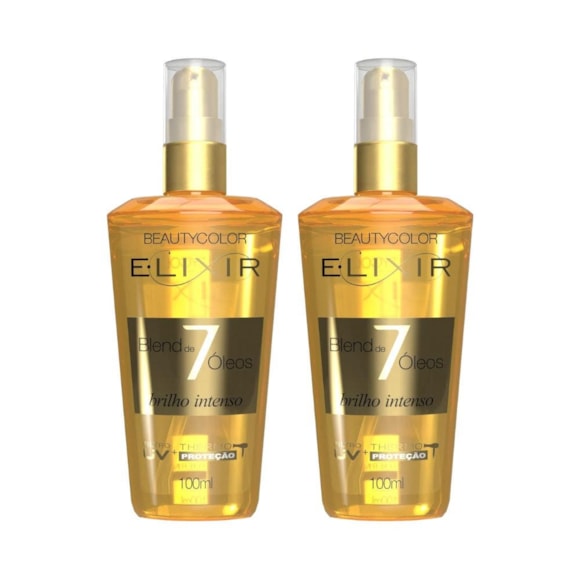 Kit Óleo Capilar Elixir Beaty Color Nutritivo Blend 7 Óleos