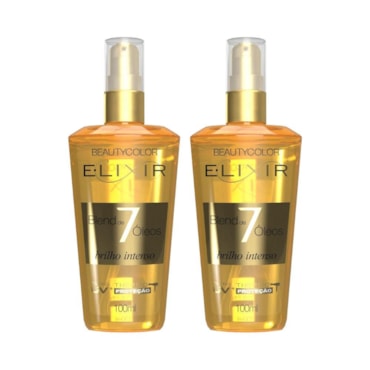 Kit Óleo Capilar Elixir Beaty Color Nutritivo Blend 7 Óleos