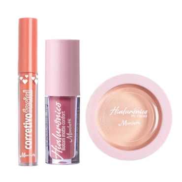 Kit Pele Marchetti Claro – Pó Compacto + Corretivo + Batom