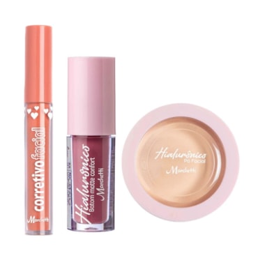 Kit Pele Marchetti Médio – Pó + Corretivo + Batom