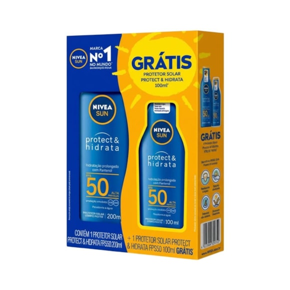 Kit Protetor Solar Nivea FPS50 200ml +100ml