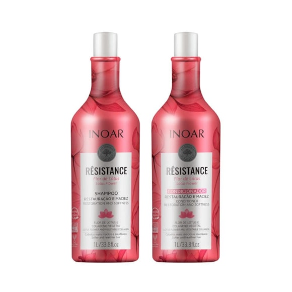 Kit Resistance Flor De Lótus Shampoo + Condicionador 1L