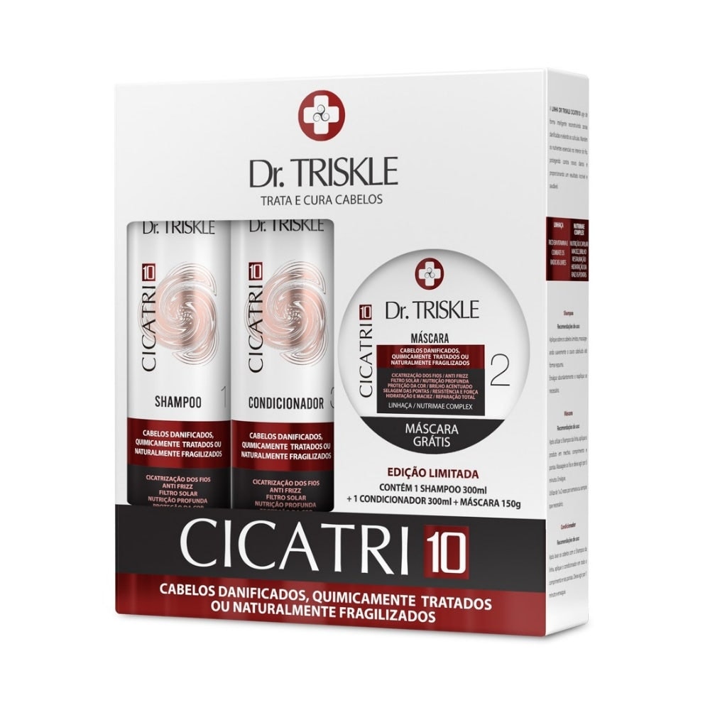Compre Kit Shampoo 300ml + Condicionador 300ml + Máscara 150g Dr