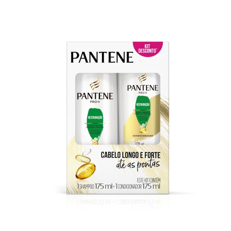 Kit Shampoo 350ml + Condicionador 175ml Pantene