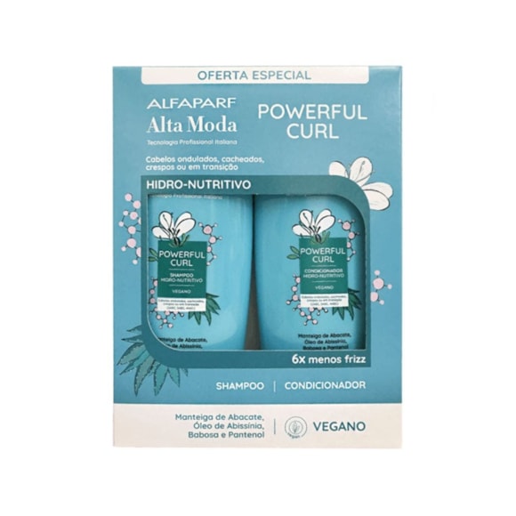 Kit Shampoo + Condicionador Alta Moda Cachos e Curvas 300ml
