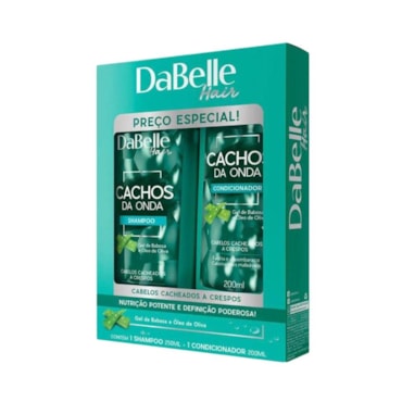 Kit Shampoo Condicionador Dabelle Cachos da Onda 450ml