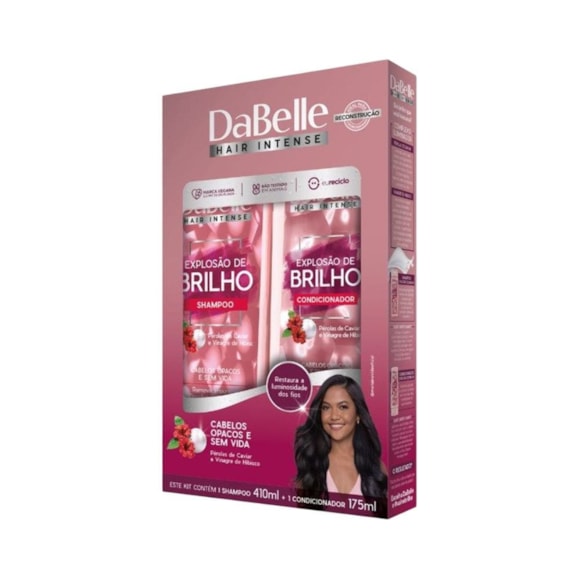 Kit Shampoo + Condicionador DaBelle Explosão de Brilho 585ml