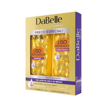 Kit Shampoo Condicionador Dabelle Liso Arrasador