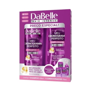 Kit Shampoo Condicionador Dabelle Meu Cronograma Perfeito
