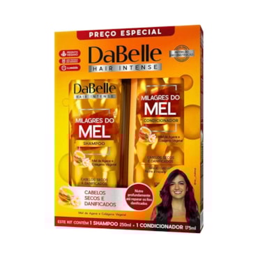 Kit Shampoo Condicionador Dabelle Milagres do Mel