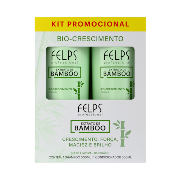 Kit Shampoo + Condicionador Felps Extrato De Bamboo 500ml