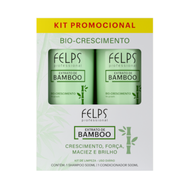 Kit Shampoo + Condicionador Felps Extrato De Bamboo 500ml