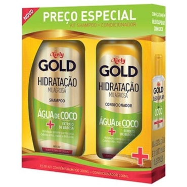 Kit Shampoo + Condicionador Niely Gold Água De Coco